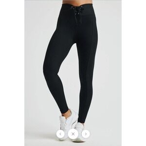 Year of Ours Ribbed Football Legging in Black